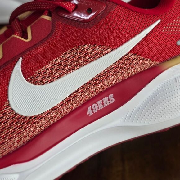 Nike Zoom Pegasus 41 NFL San Francisco 49ers Team Issued PE Men's 9.5 FZ5070-600 - Picture 12 of 16